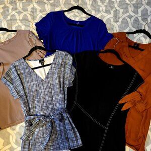 Bundle of 5 Tops- Size M- Worthington Brand- Office Wear